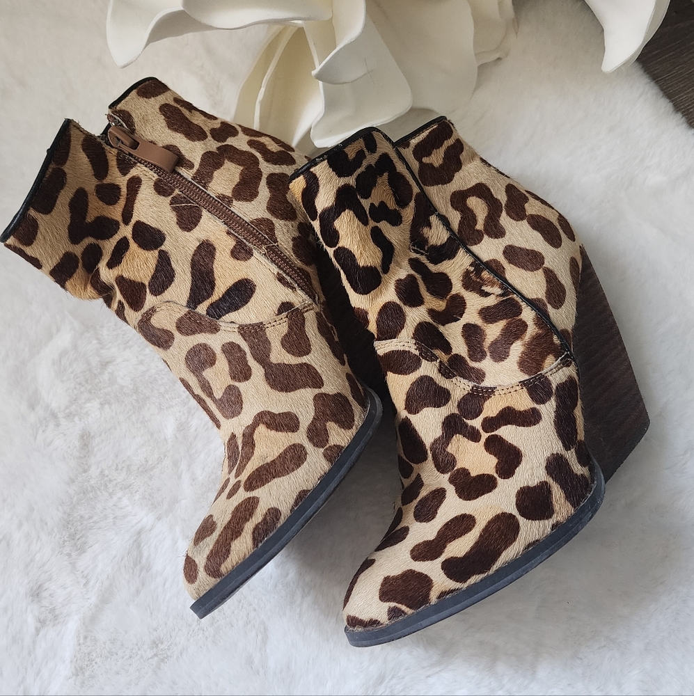 Animal Print Boot Wedge